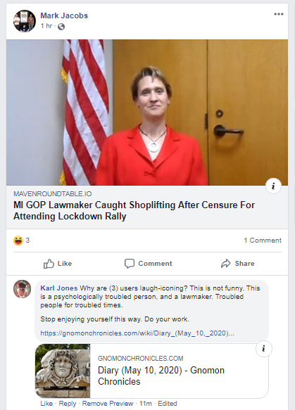 Mark Jacobs Facebook post - May 10, 2020