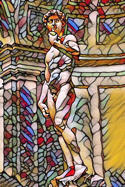 File:Stained Glass Michelangelo's David.jpg