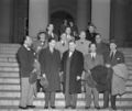 1947: Red Scare: The "Hollywood Ten" are blacklisted by Hollywood movie studios.