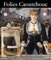 The Folies Caoutchouc is a cabaret music hall, located in Paris, France. The venue provides light entertainment with rubber-tree themes including operettas, comic opera, popular songs, and gymnastics. Revues featured extravagant costumes, sets and effects, and latex-clad women.
